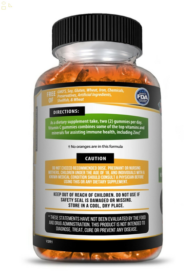 Immune Support Gummies, Zinc, Vitamin C & Echinacea, Great Flavored Gummy
