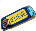 Ted Lasso Believe in Believe Blue Raspberry Flavored Candy - (1) Collectible Slide off Top Tin Filled with Candies Featuring Ted Lasso