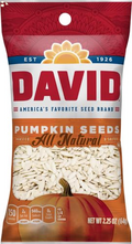 DAVID Roasted and Salted Pumpkin Seeds, 2.25 Oz