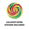 Halloween Warheads Sour Body Parts Candy, Soft and Chewy Fruit Flavored Gummies, 3 Ounces (Pack of 2) Lollipop Swirl Sticker Included
