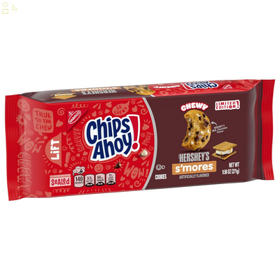 CHIPS AHOY! Chewy Hershey'S S'Mores Milk Chocolate Chip Cookies, Limited Edition, 9.6 Oz Packs