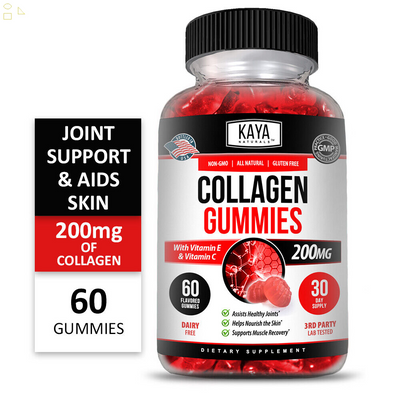 (2 Pack) Collagen Gummies for Hair Skin and Nail, Premium Collagen Supplement