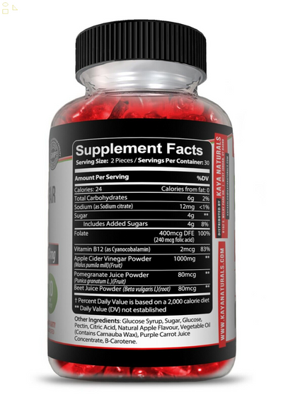 Apple Cider Vinegar Gummies 60Ct Appetite Suppressant Detox Cleanse