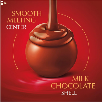 Lindt LINDOR Milk Chocolate Candy Truffles, Milk Chocolate with Smooth, Melting Truffle Center, 5.1 Oz. Bag