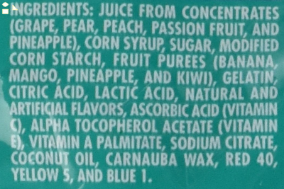 WELCH'S Fruit Snacks, Island Fruits, 5 Ounce