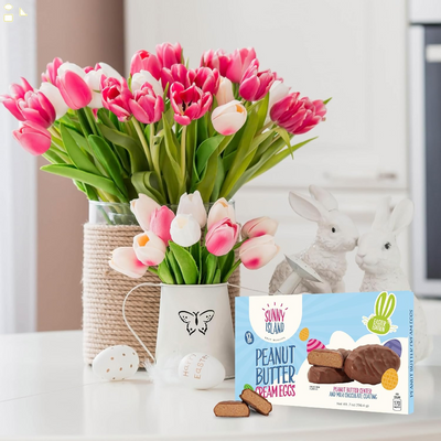 Easter Candy Box - Milk Chocolate Peanut Butter Cream Eggs, 7 Ounces (12 Pieces)