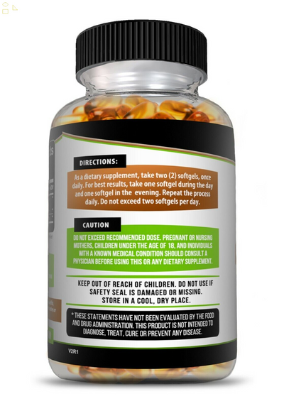 Pure MCT Oil 2000Mg Serving, C8 C10, Energy, Inflammation Capsules