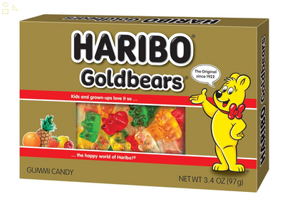 Haribo of America Goldbears Theater Box, 3.4 Ounce, Pack of 1