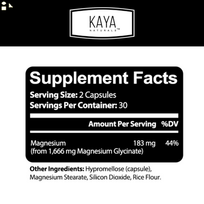 (2 Pack) Cramp-A-Way 60Ct Magnesium Glycinate, Sleep Aid, Joint & Bone Support