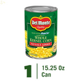Del Monte Canned No Salt Added Golden Sweet Whole Kernel Corn, 15.25 Oz Packaging may vary