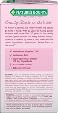 Nature'S Bounty Advanced Hair, Skin & Nails, Argan-Infused Vitamin Supplement with Biotin and Hyaluronic Acid, 150 Rapid Release Softgels, 50 Total Servings