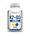 Vitamin K2+D3 Bone & Heart Health, Immune & Muscle Support Easy to Swallow