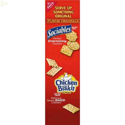 NABISCO Better Cheddars Baked Snack Crackers, 6.5 Oz