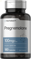Pregnenolone 100Mg | 180 Capsules | Hormone Support Supplement | Non-Gmo and Gluten Free