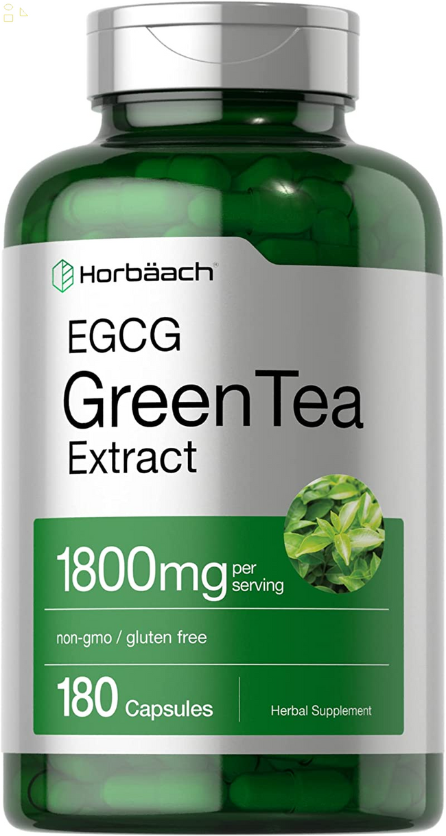 EGCG Green Tea Extract Pills | 180 Capsules | Max Potency | Non-Gmo & Gluten Free Supplement
