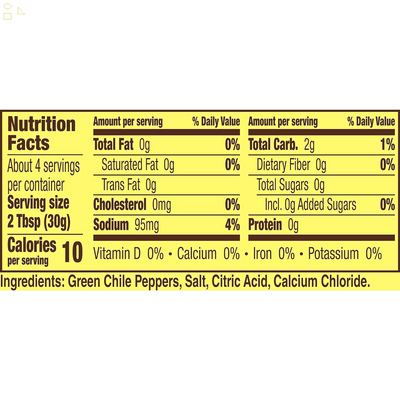 Old El Paso Mild Chopped Green Chiles, 4 Oz. Packaging may vary