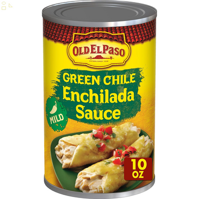 Old El Paso Mild Green Chile Enchilada Sauce, 1 Ct., 10 Oz. Packaging may vary