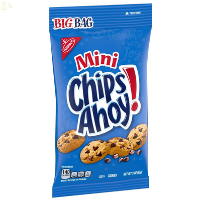 CHIPS AHOY! Mini Original Chocolate Chip Cookies, Big Bag, 3 Oz