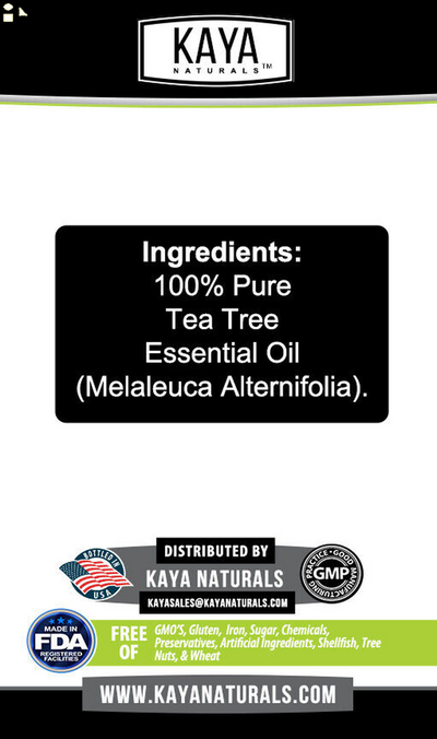 100% Pure Tea Tree Melaleuca Oil 2Oz Therapeutic Grade All Natural Essential Oil