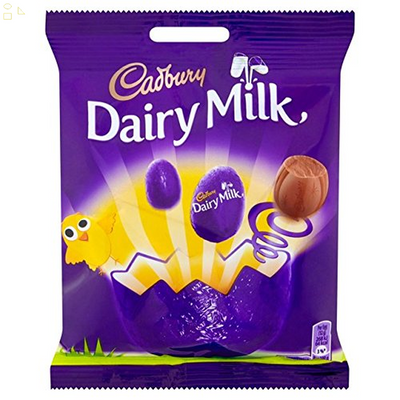 Cadbury Dairy Milk Mini Filled Eggs Bag 77G