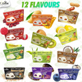Fusion Select Mochi Daifuku Snacks - Traditional Japanese Rice Cakes with Filling - Flavored Asian Sweet Desserts for Family - Chewy and Soft Texture (Sesame)