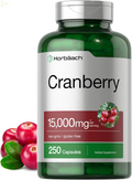 Cranberry Pills + Vitamin C | 15,000Mg | 250 Capsules | Non-Gmo and Gluten Free Supplement from Concentrate Extract