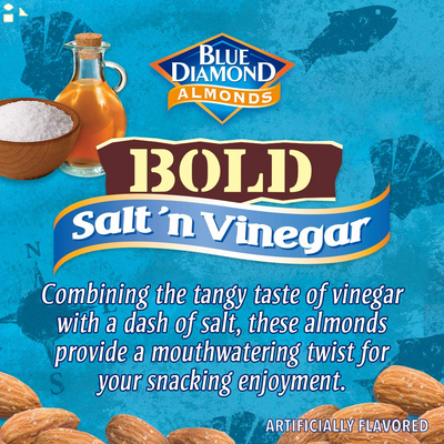 Blue Diamond Almonds, Bold Salt 'N Vinegar, 6 Ounce