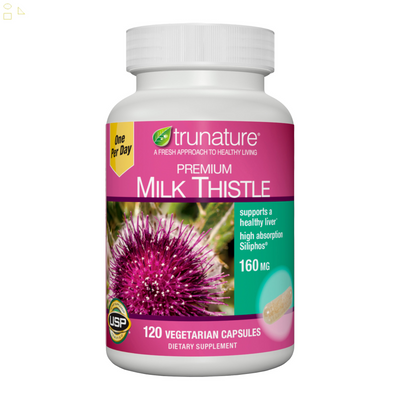 Trunature Premium Milk Thistle 160 Mg., 120 Vegetarian Capsules