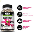 Organic Beet Root Powder 1300Mg Capsules Nitric Oxide Booster Superfood Beetroot