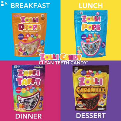 Zollipops Clean Teeth Zolli Drops 1.6Oz - Peppermint Flavor for Dental-Friendly and Delicious Sugar-Free Snacking