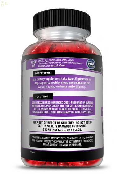 Sleep Gummies 60Ct, Fall Asleep Fast and Stay Asleep, Sleeping Aid Gummy