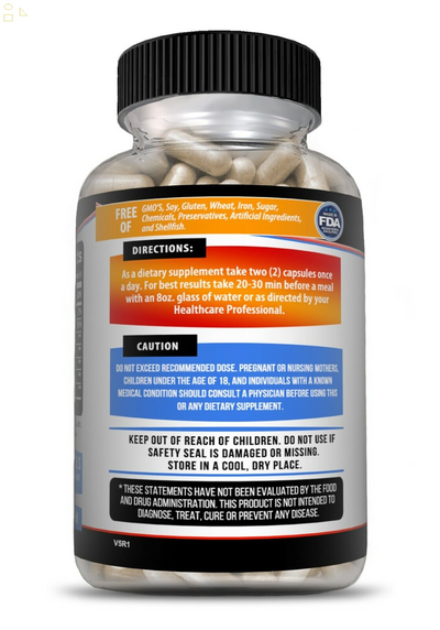 Nitric Blast 60Ct, L-Arginine Nitric Oxide, ED Testosterone Booster, Pre Workout