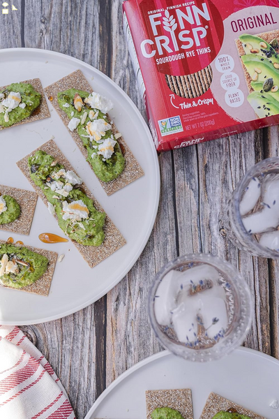 Finn Crisps Original Rye Crispbread 7Oz | Thin, Crispy Rye Flatbread Crackers | Authentic Finnish Sourdough Crispbread | Whole Grain Rye Crackers [7 Oz Box]