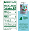 Gogo Squeez Happy Tummiez Organic Apple Strawberry Pomegranate Spinach, 3.2 Oz (Pack of 4), Kids Snacks with Prebiotic Fiber, Gluten Free, Nut Free, Dairy Free Gut-Friendly Snack