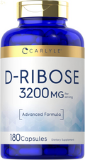 D-Ribose Capsules | 3200Mg | 180 Pills | Advanced Formula | Non-Gmo, Gluten Free Supplement