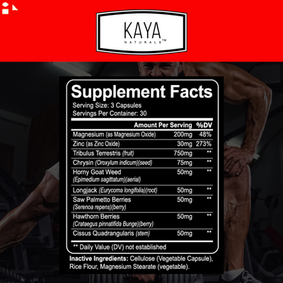 (2 Pack) Natural Testosterone Booster Muscle & Testosterone Support Bodybuilding