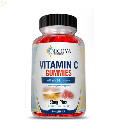 Vitamin C Gummies- Immune System Support, Heart & Brain Health 33Mg+ 60Ct