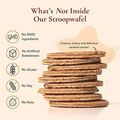 Swoffle Single Stroopwafel Sample, Caramel - Single Stroopwafel Cookie | One 1.16Oz Stroopwafel | Individual Wrapped Stroopwafel | Wheat Free, Gluten Free, and All Natural!