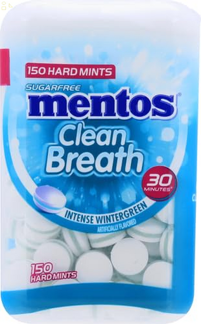 Mentos Wintergreen Mint, 150Count