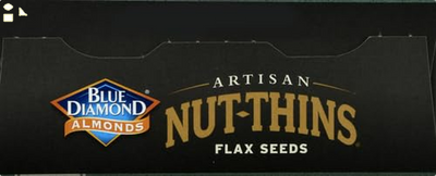 Blue Diamond Almond Cracker Crisps, Flax Seed, 4.25 Oz