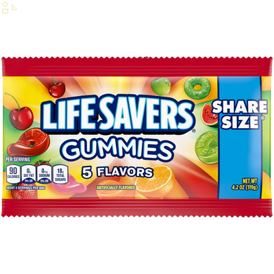 Wrigley Lifesavers 5 Flavors Gummies, 4.2 Oz