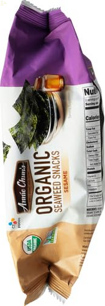 Annie Chun'S Snack Seaweed Sesame Organic, 0.35 Oz,1-Sample Pack