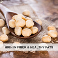 Fruidles Roasted & Salted Macadamia Raw Nuts, Natural Non-Gmo, Gluten-Free, Healthy Fat, Emergency Survival Food (Grab2Go Bag, 4Oz)