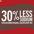 Mccormick No Artificial Flavors 30% Less Sodium Chicken Gravy Mix, 0.87 Oz Envelope