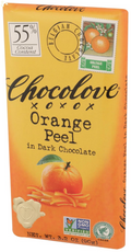 Chocolove Orange Peel in Dark Chocolate, 3.2 Oz