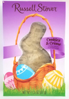Russell Stover (1 Box) Cookies & Creme White Fudge Easter Bunny Candy - Net Wt. 1.3 / 37 G