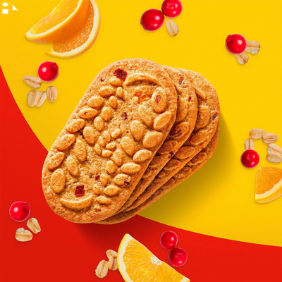 Belvita Cranberry Orange Breakfast Biscuits, 5 Packs (4 Biscuits per Pack)