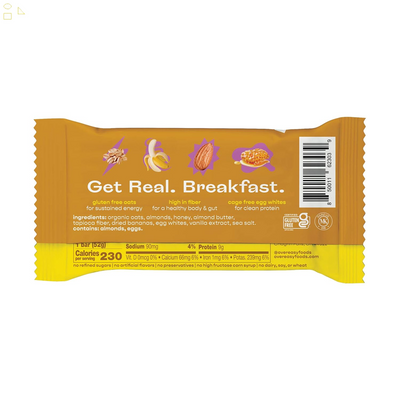 Over Easy Banana Nut Breakfast Bar, 1.8 OZ