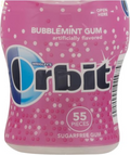 Orbit Bubblemint Sugarfree Gum, 55 Piece Bottle