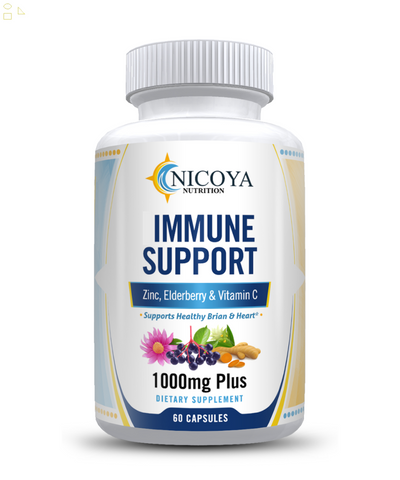 12 in 1- Natural Immune Support with ELDERBERRY, VITAMIN C, ZINC, & ECHINACEA!